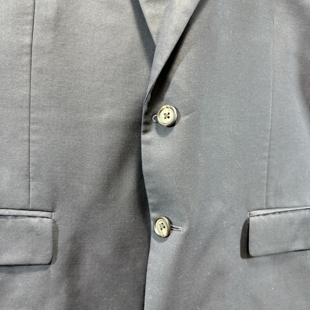 LAUREN Ralph Lauren Blazer Jacket Sport Coat Black Wool MENS SZ 44S - Picture 11 of 15